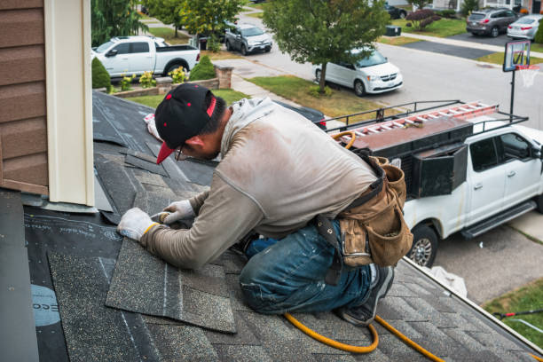 Professional Roofing technician working in Milford, KS